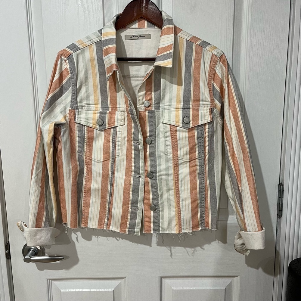Mavi denim style material long sleeve size large - Picture 2 of 11